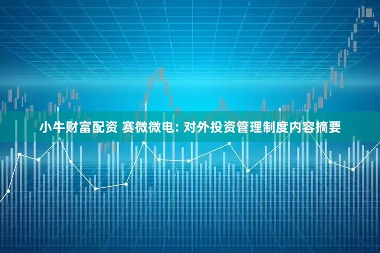 小牛财富配资 赛微微电: 对外投资管理制度内容摘要