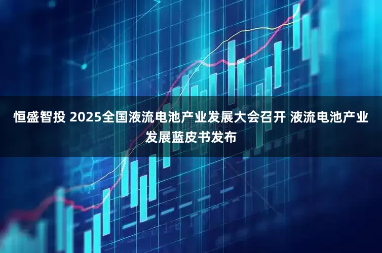 恒盛智投 2025全国液流电池产业发展大会召开 液流电池产业发展蓝皮书发布